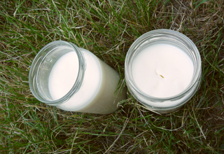 łój wołowy wytopiony w słoikach